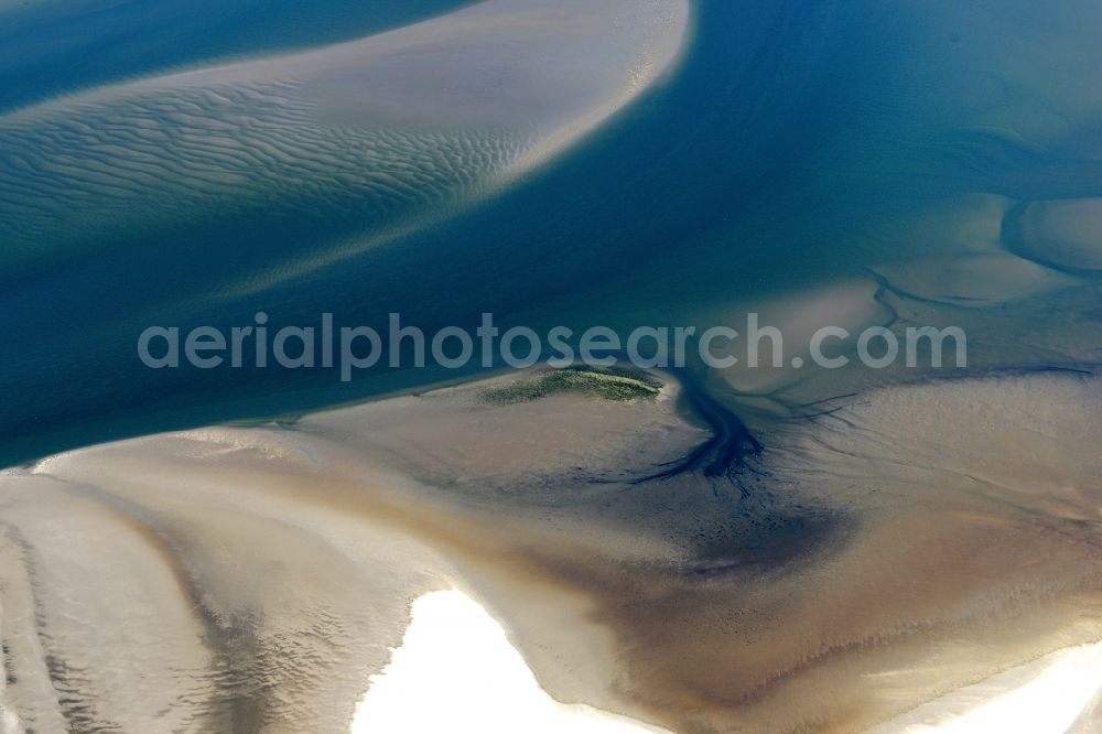 Cuxhaven from above - Wadden Sea of North Sea Coast near Cuxhaven in the state Lower Saxony