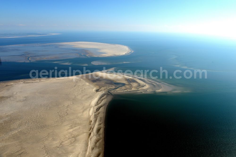 Aerial image Cuxhaven - Wadden Sea of North Sea Coast near Cuxhaven in the state Lower Saxony