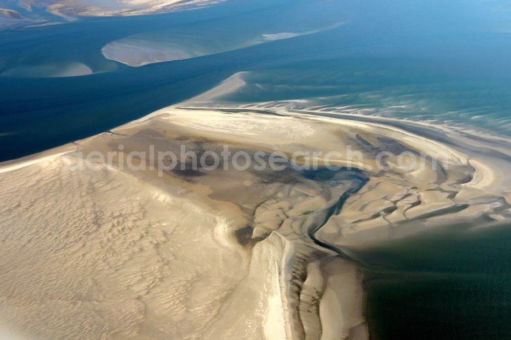 Aerial photograph Cuxhaven - Wadden Sea of North Sea Coast near Cuxhaven in the state Lower Saxony