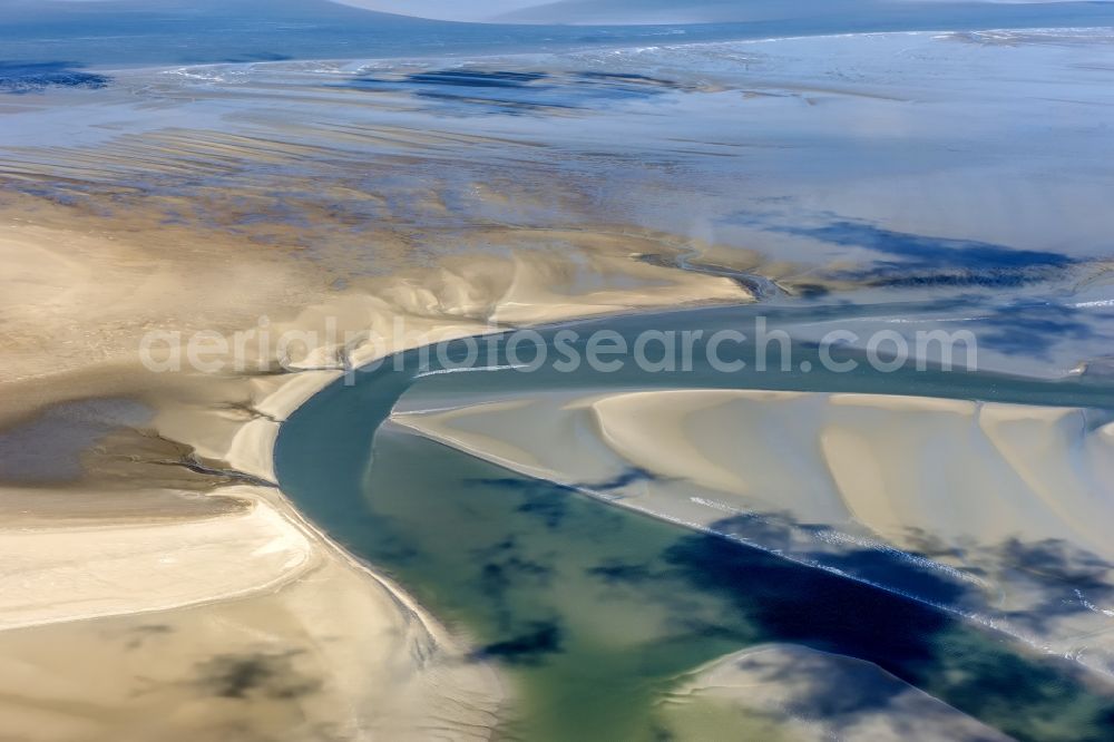 Aerial photograph Cuxhaven - Wadden Sea of North Sea Coast near Cuxhaven in the state Lower Saxony