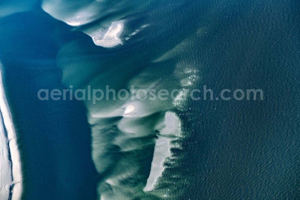 Cuxhaven from the bird's eye view: Wadden Sea of North Sea Coast near Cuxhaven in the state Lower Saxony