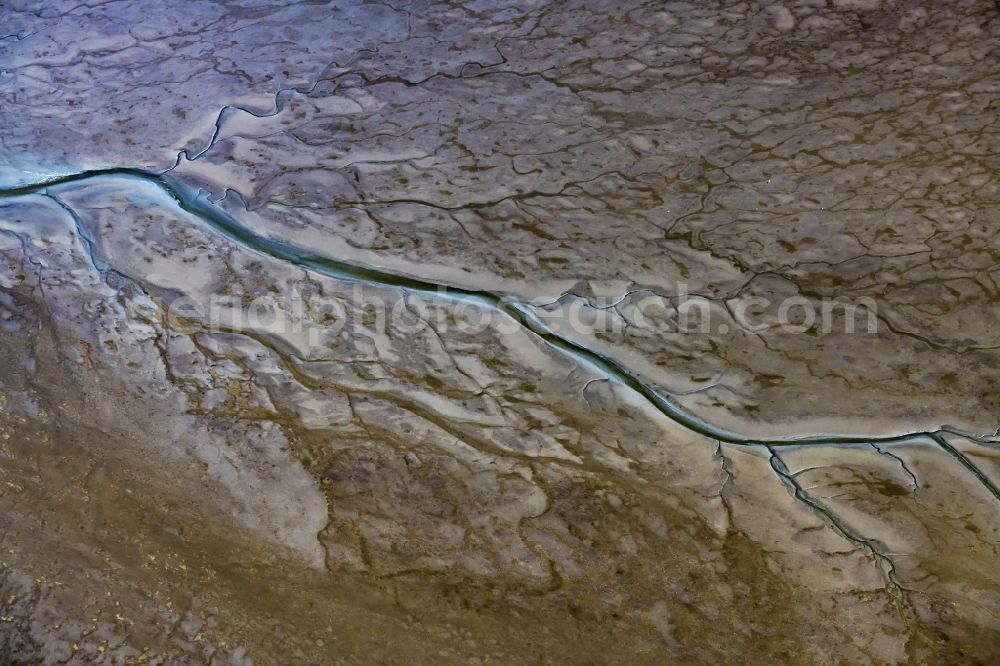 Aerial photograph Cuxhaven - Wadden Sea of North Sea Coast near Cuxhaven in the state Lower Saxony