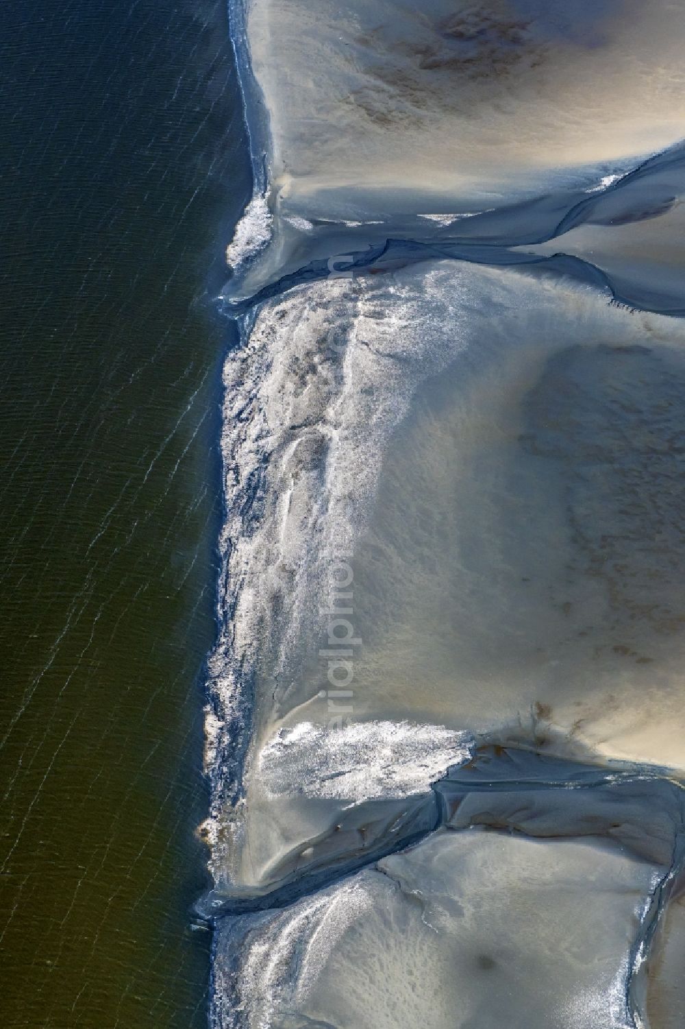 Aerial photograph Cuxhaven - Wadden Sea of North Sea Coast near Cuxhaven in the state Lower Saxony