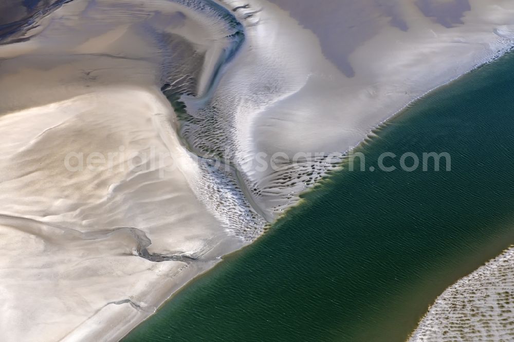 Cuxhaven from above - Wadden Sea of North Sea Coast near Cuxhaven in the state Lower Saxony