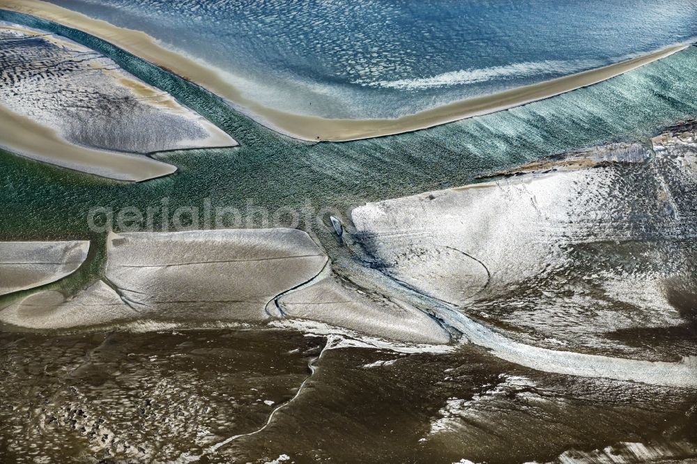 Aerial photograph Cuxhaven - Wadden Sea of North Sea Coast near Cuxhaven in the state Lower Saxony