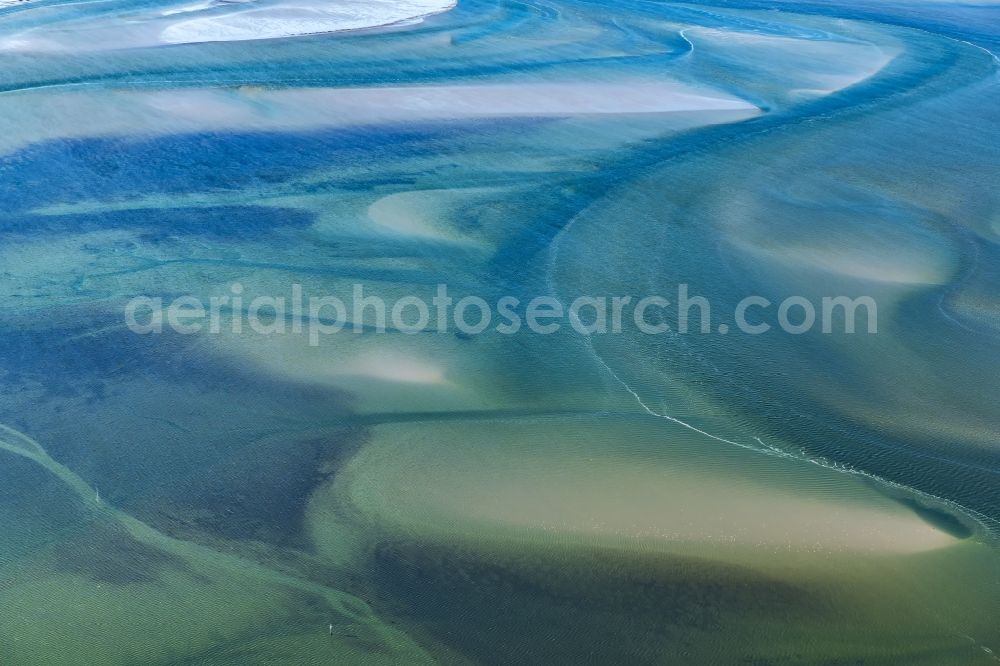 Aerial image Cuxhaven - Wadden Sea of North Sea Coast near Cuxhaven in the state Lower Saxony