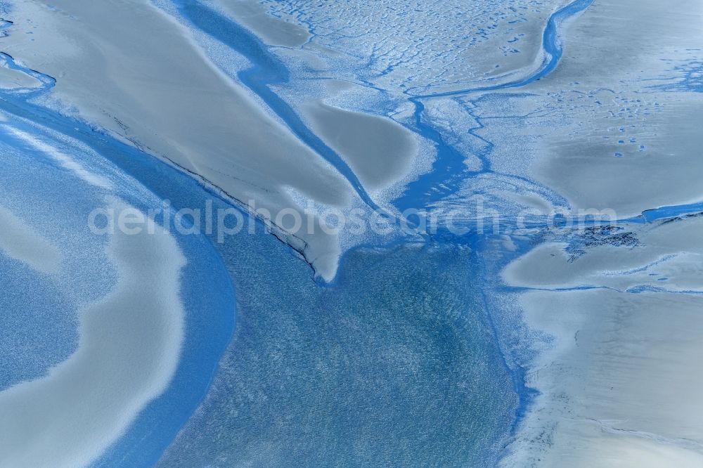 Hedwigenkoog from the bird's eye view: Wadden Sea of North Sea Coast von Buesum in Hedwigenkoog in the state Schleswig-Holstein, Germany