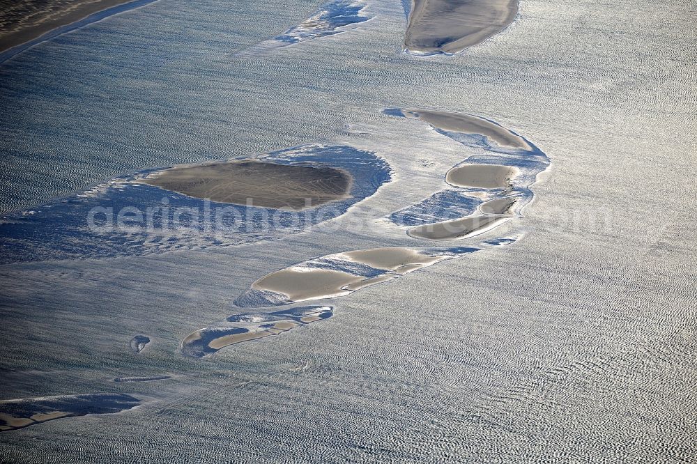 Buren from the bird's eye view: Wadden Sea of North Sea Coast in Buren in Friesland, Netherlands