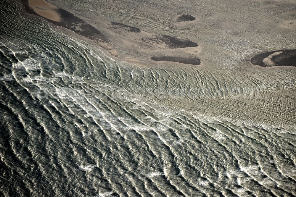 Buren from above - Wadden Sea of North Sea Coast in Buren in Friesland, Netherlands