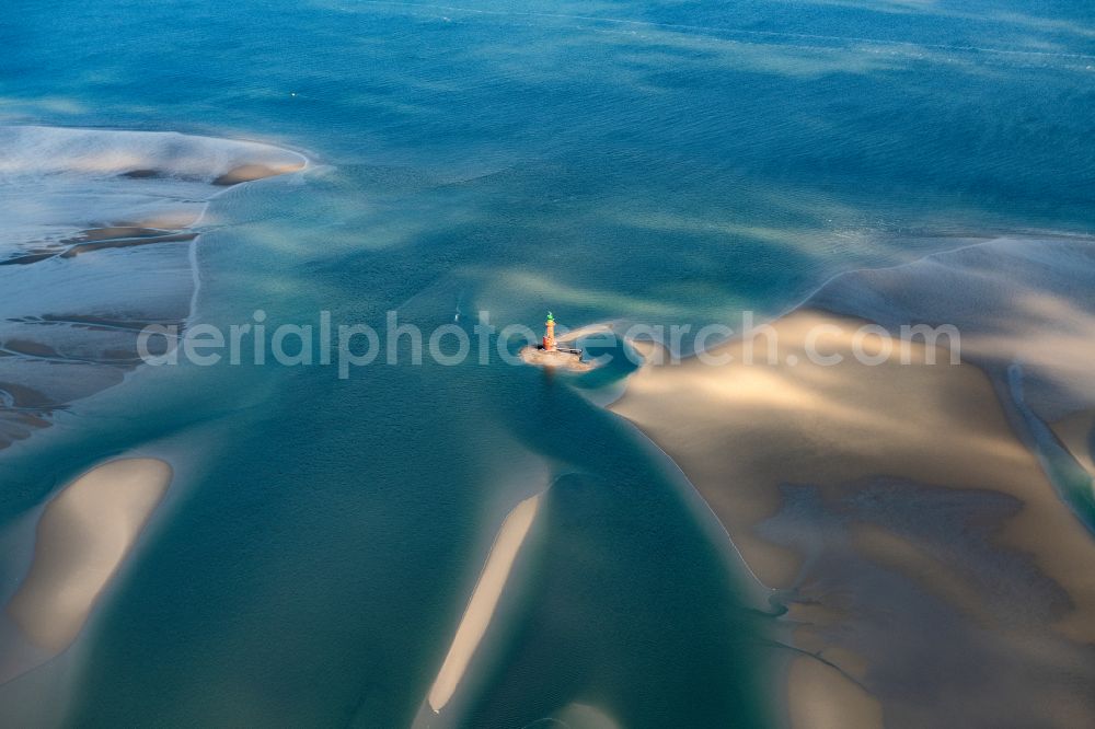 Aerial photograph Butjadingen - Wadden Sea of North Sea Coast in Butjadingen in the state Lower Saxony, Germany