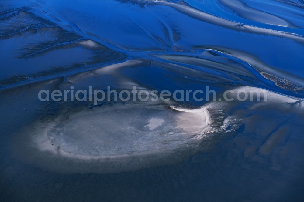 Aerial photograph Cuxhaven - Wadden Sea of North Sea Coast in Cuxhaven in the state Lower Saxony, Germany