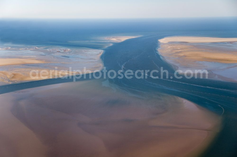 Aerial photograph Fanö - Wadden Sea of North Sea Coast in Fanoe in Denmark