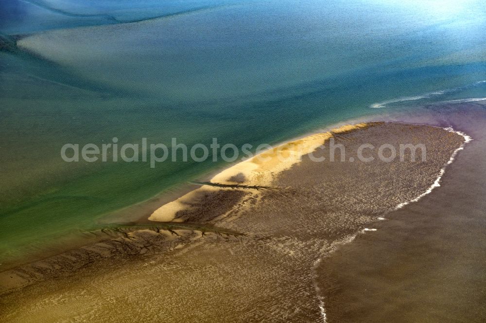 Aerial photograph Friedrichskoog - Wadden Sea of North Sea Coast before Friedrichskoog in the state Schleswig-Holstein, Germany