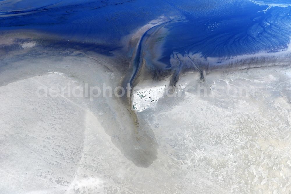 Aerial photograph Pellworm - Wadden Sea of North Sea Coast in Pellworm in the state Schleswig-Holstein