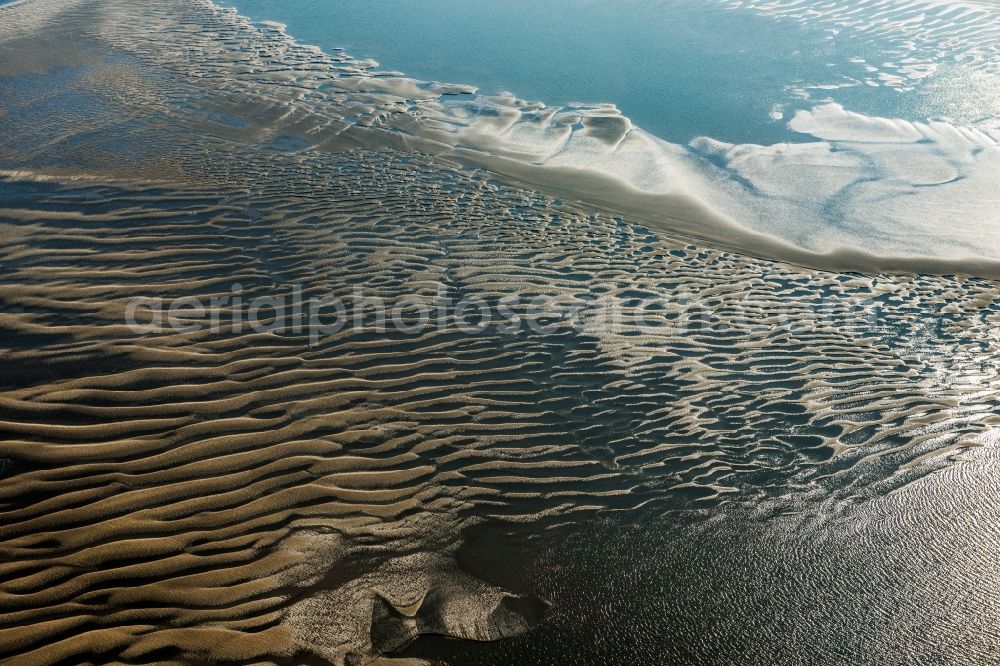 Sankt Peter-Ording from above - Wadden Sea of North Sea Coast in Sankt Peter-Ording in the state Schleswig-Holstein