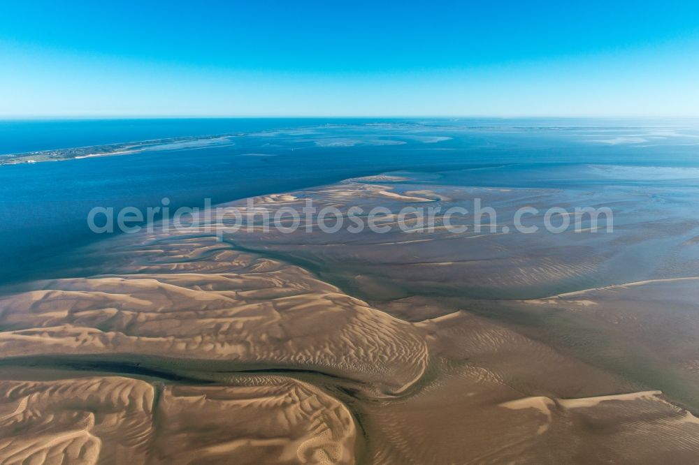 Aerial photograph Sankt Peter-Ording - Wadden Sea of North Sea Coast in Sankt Peter-Ording in the state Schleswig-Holstein