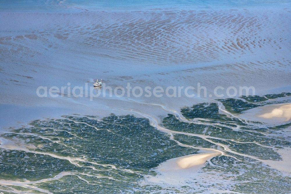 Aerial image Simonsberg - Wadden Sea of North Sea Coast in Simonsberg in the state Schleswig-Holstein, Germany