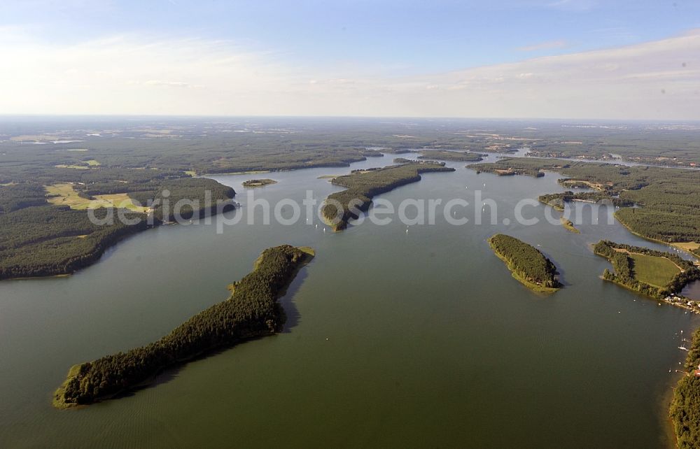 Aerial photograph Ko?cierzyna / Berent - View over Lake Wdzydze in the province of Pommern