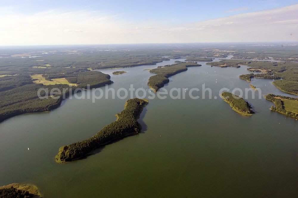 Ko?cierzyna / Berent from above - View over Lake Wdzydze in the province of Pommern