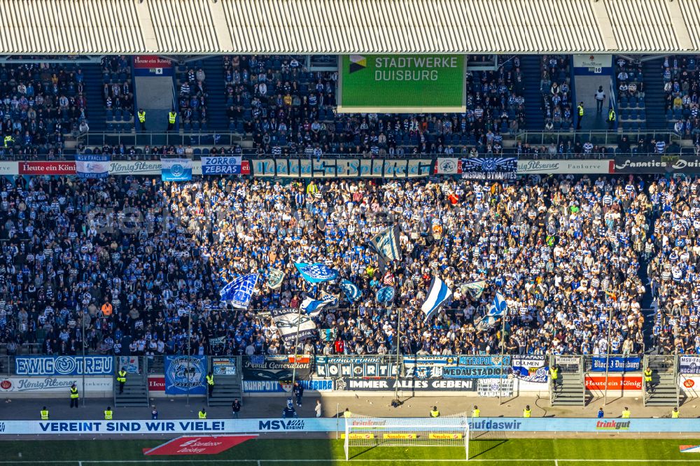 Aerial photograph Duisburg - Wedau Sports Park with the MSV-Arena (formerly Wedaustadion) in Duisburg in North Rhine-Westphalia