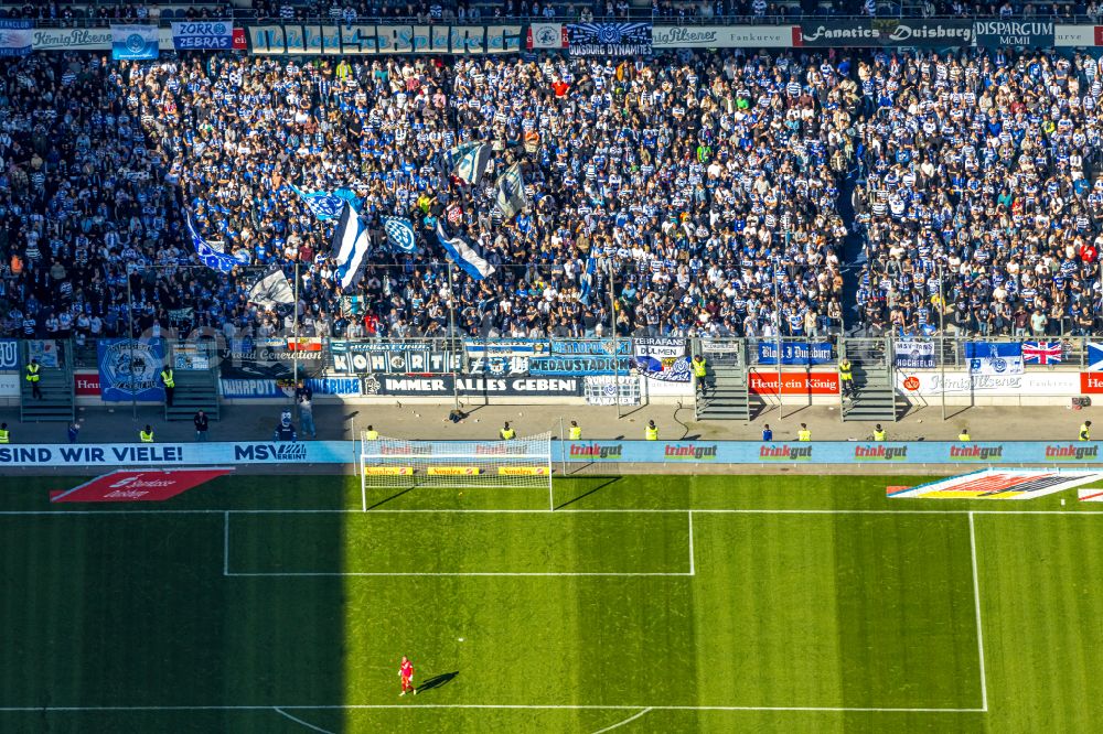 Duisburg from above - Wedau Sports Park with the MSV-Arena (formerly Wedaustadion) in Duisburg in North Rhine-Westphalia