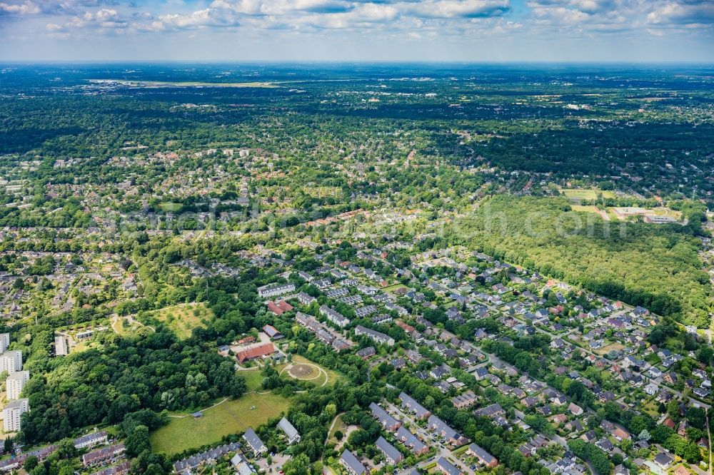 Aerial photograph Hamburg - Wellingsbuettel district in Hamburg, Germany