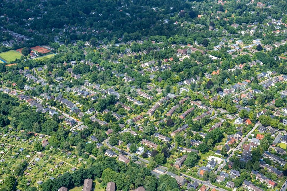 Aerial photograph Hamburg - Wellingsbuettel district in Hamburg, Germany