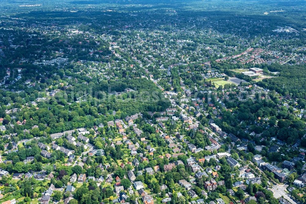 Hamburg from the bird's eye view: Wellingsbuettel district in Hamburg, Germany