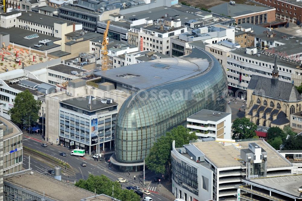 Köln from above - View of the Weltstadthaus in Cologne in North Rhine-Westphalia