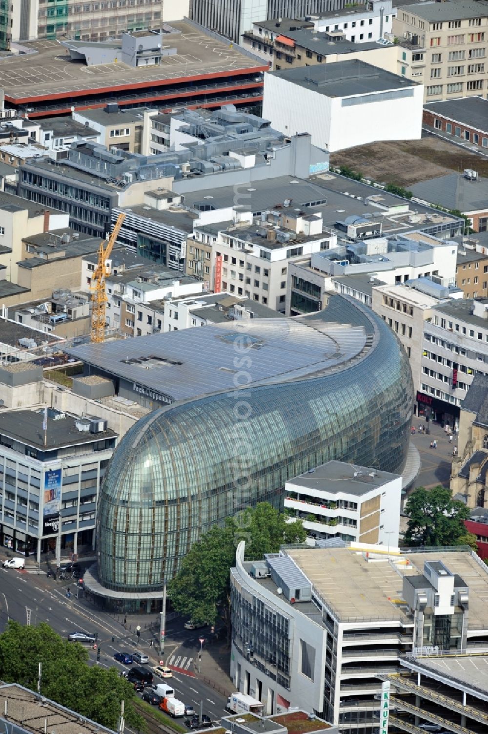 Köln from the bird's eye view: View of the Weltstadthaus in Cologne in North Rhine-Westphalia