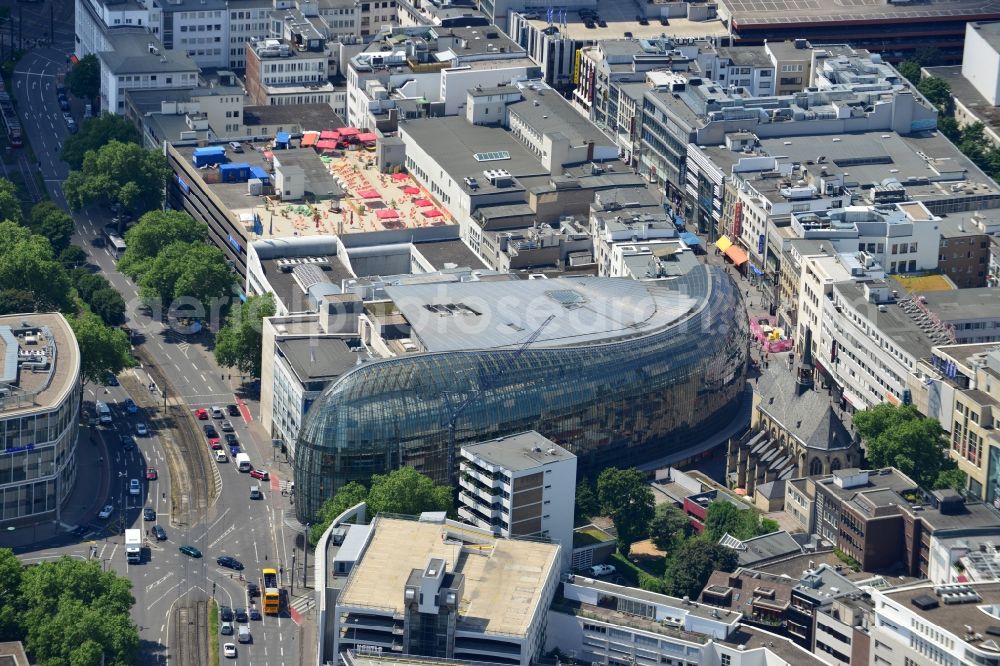 Köln from above - View of the Weltstadthaus in Cologne in North Rhine-Westphalia