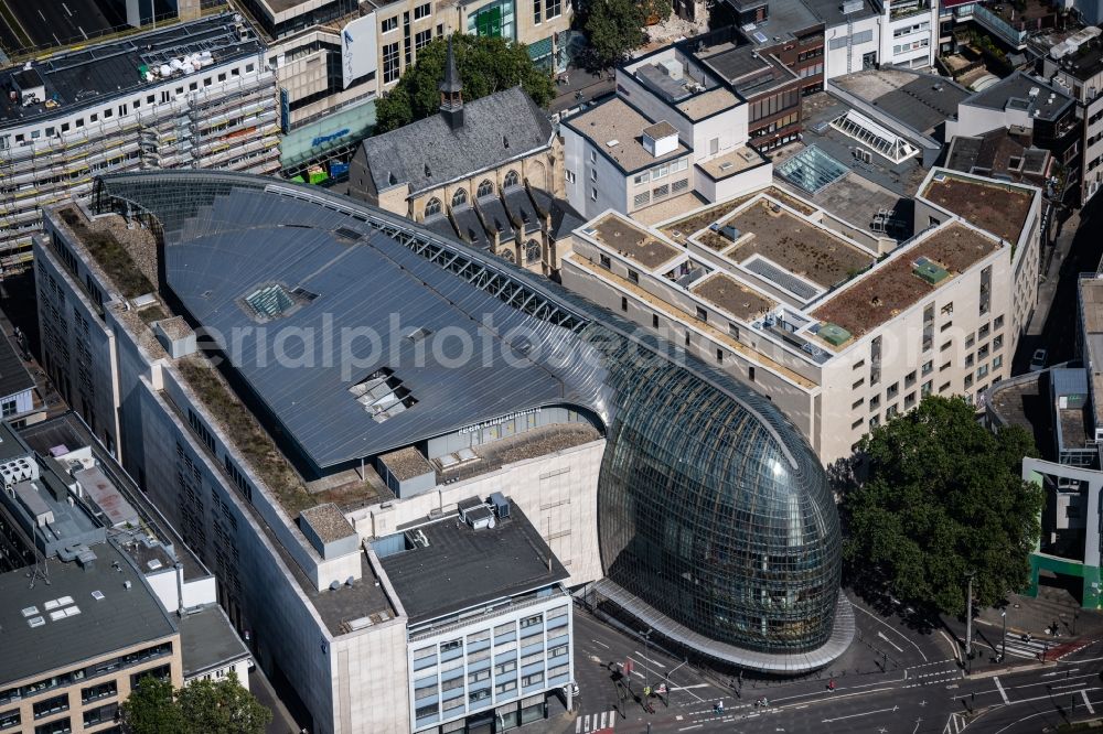 Köln from above - Weltstadthaus (Metropolitan House) of the Peek & Cloppenburg company in Koeln in the state of North Rhine-Westphalia