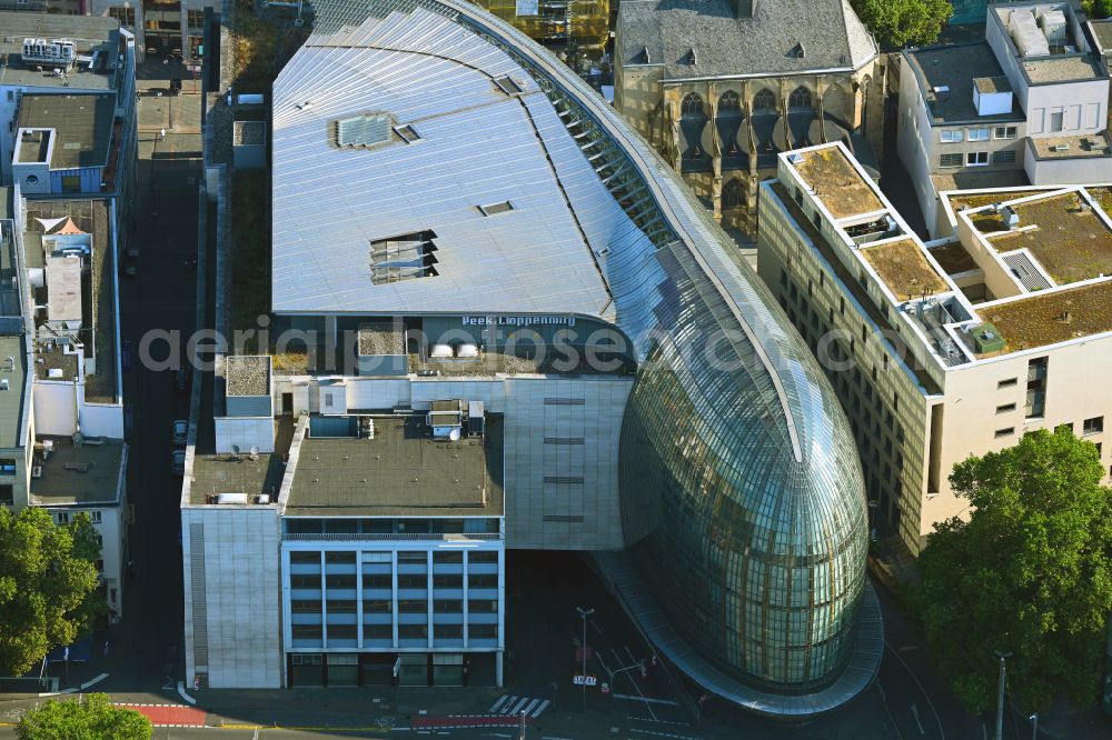 Köln from above - Weltstadthaus (Metropolitan House) of the Peek & Cloppenburg company in Koeln in the state of North Rhine-Westphalia