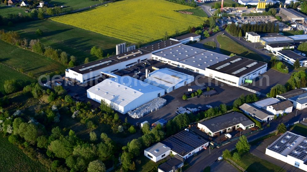 Buchholz from above - WERIT Kunststoffwerke W. Schneider GmbH & Co. KG in Buchholz in the state Rhineland-Palatinate, Germany