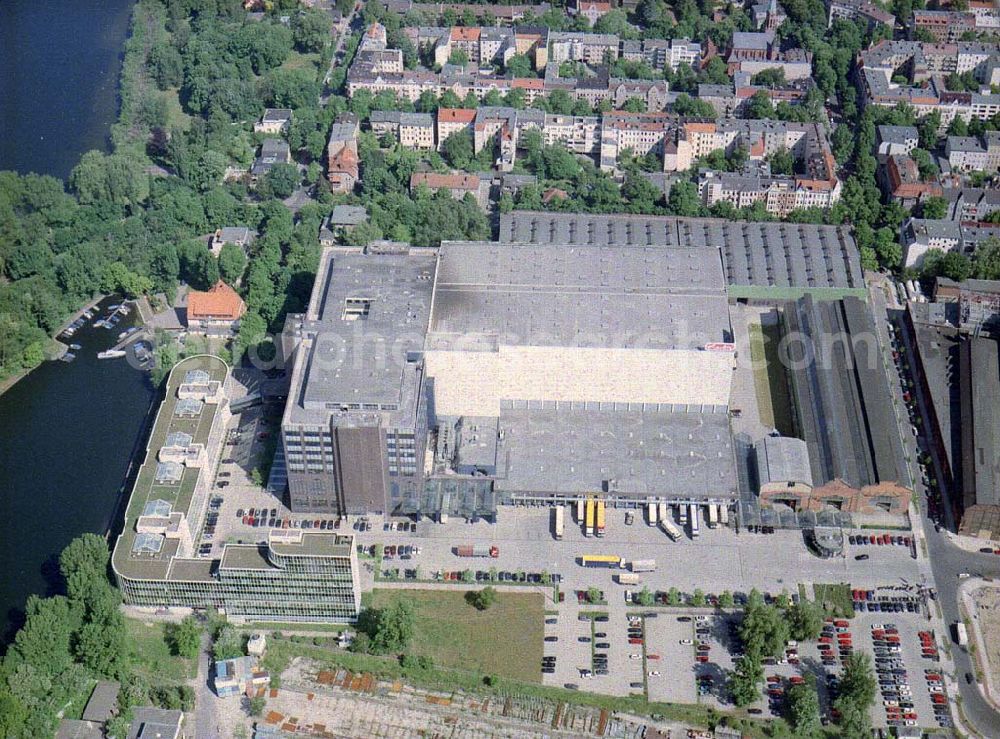 Berlin - Reinickendorf from above - Werk der HERLITZ-AG am Borsigturm in Berlin-Reinickendorf.