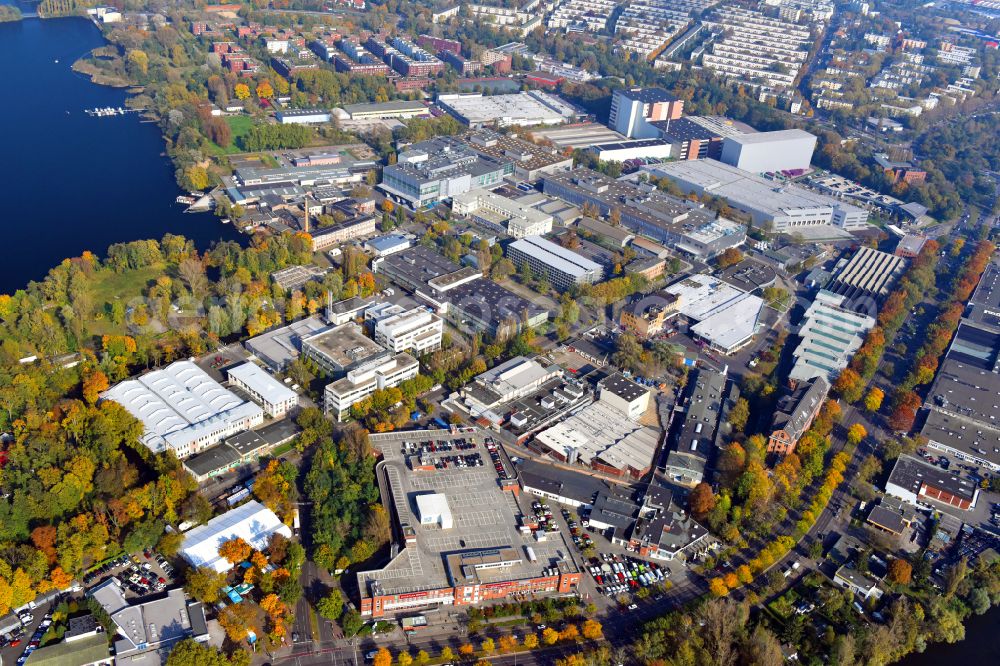 Berlin from above - View of the BMW motorcycle factory in the district