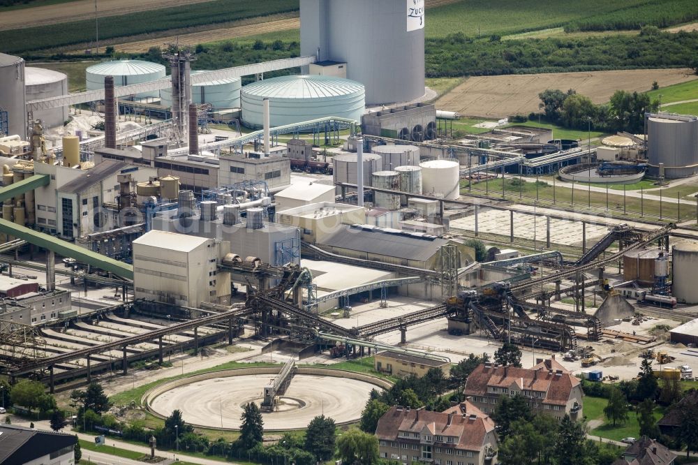 Aerial photograph Tulln an der Donau - Building and production halls on the premises of Agrana Zucker GmbH Tulln Reitherstrasse in Tulln an der Donau in Lower Austria, Austria