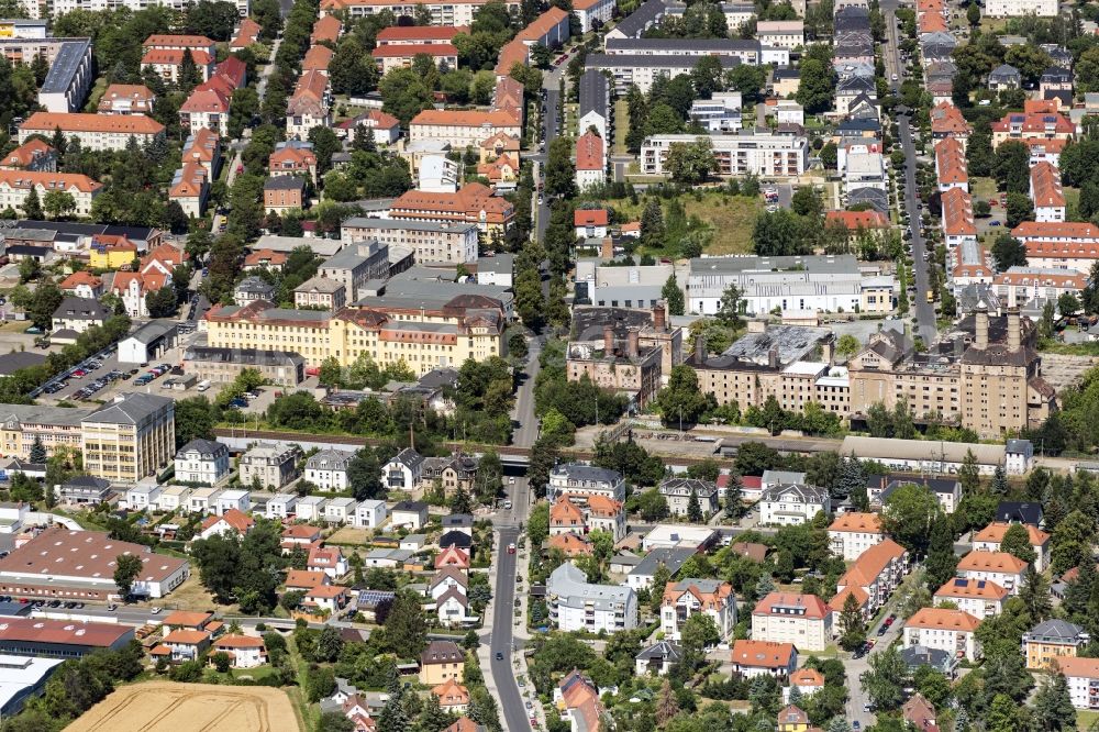 Aerial photograph Dresden - Plant site of the old factory Malzfabrik in Dresden in the state Saxony, Germany