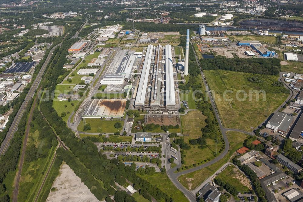 Aerial photograph Essen - Premises of aluminum - hut TRIMET ALUMINIUM AG in Essen, North Rhine-Westphalia NRW