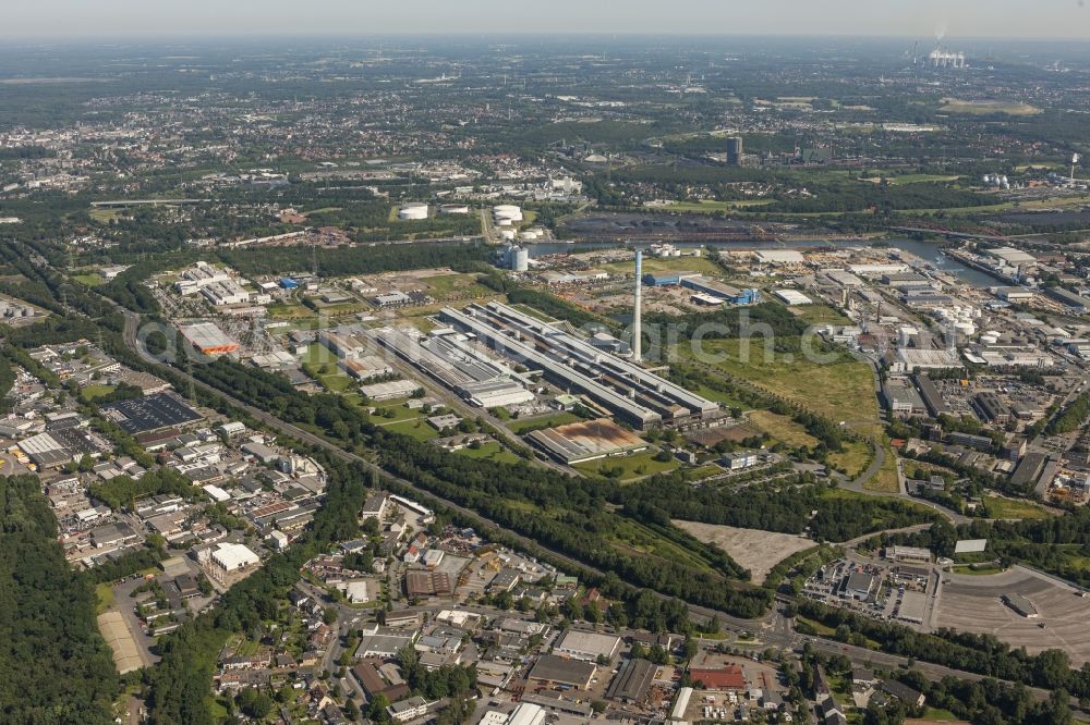 Aerial photograph Essen - Premises of aluminum - hut TRIMET ALUMINIUM AG in Essen, North Rhine-Westphalia NRW