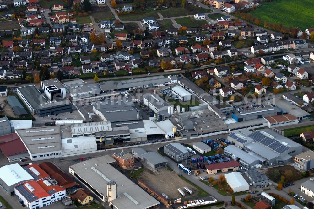 Aerial photograph Beilngries - Building and production halls on the premises of Aluminiumgiesserei Jura-Guss GmbH in Beilngries in the state Bavaria, Germany