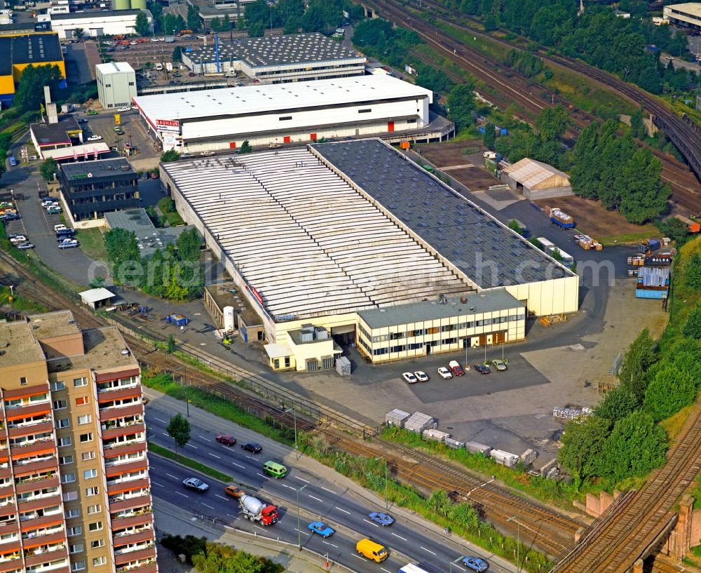 Aerial photograph Unna - Building and production halls on the premises of of Aluminiumwerk AluTeam in Unna in the state North Rhine-Westphalia, Germany