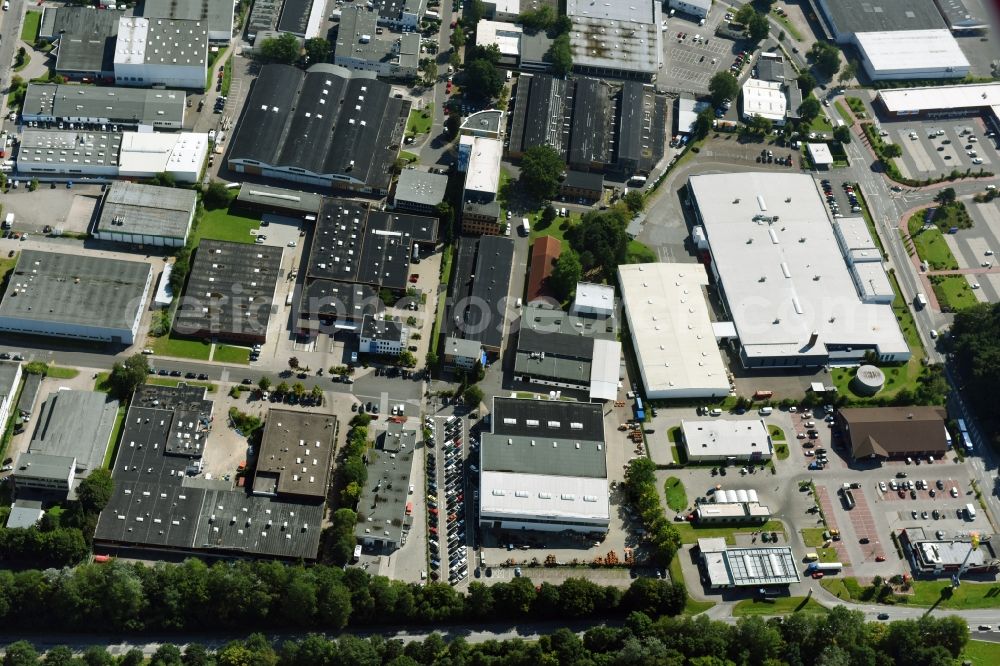 Aerial photograph Reinbek - Building and production halls on the premises of Amandus Kahl GmbH & Co. KG an der Dieselstrasse in Reinbek in the state Schleswig-Holstein