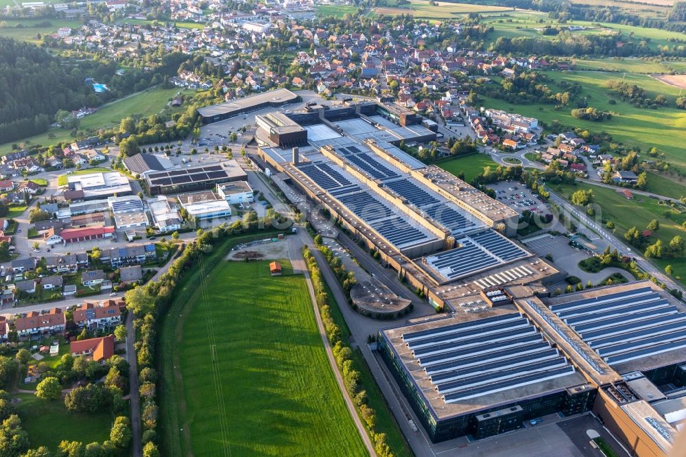 Aerial photograph Loßburg - Building and production halls on the premises of ARBURG GmbH + Co KG in Lossburg in the state Baden-Wuerttemberg, Germany