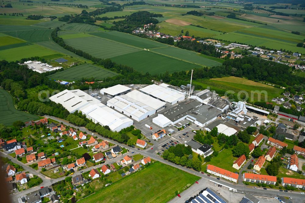 Bad Münder am Deister from the bird's eye view: Building and production halls on the premises of Ardagh Group S.A. in Bad Muender am Deister in the state Lower Saxony, Germany