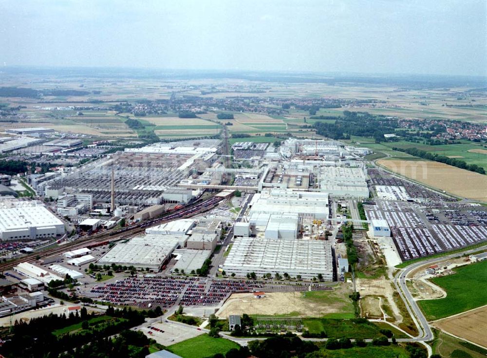 Aerial photograph Ingolstadt - Werksgelände der AUDI Aktiengesellschaft (0841) 89-0 Auto-Union-Str. in 85057 Ingolstadt Donau.