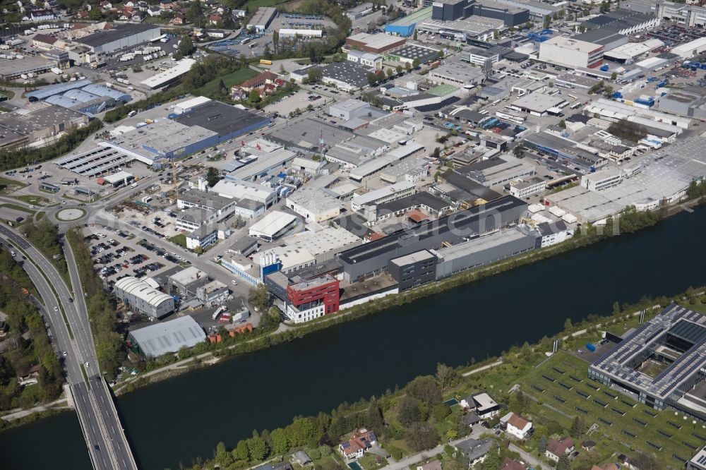 Aerial image Wels - Building and production halls on the premises of Avenarius-Agro GmbH on Industriestrasse in Wels in Oberoesterreich, Austria