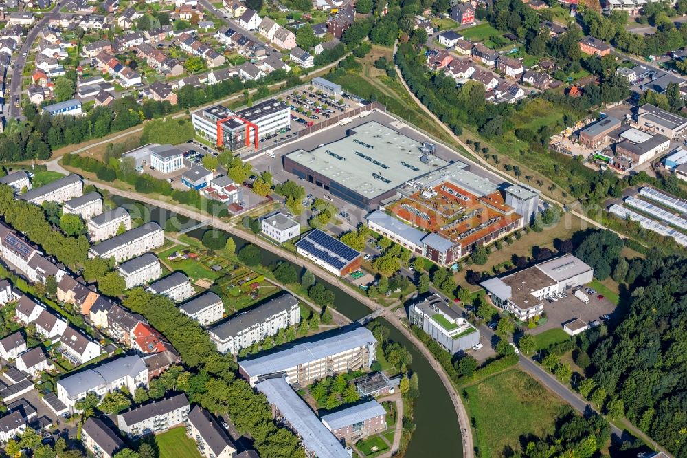 Aerial image Wattenscheid - Building and production halls on the premises of Back Bord Muehlenbaeckerei GmbH & Co. KG on Josef-Haumann-Strasse in Wattenscheid in the state North Rhine-Westphalia, Germany