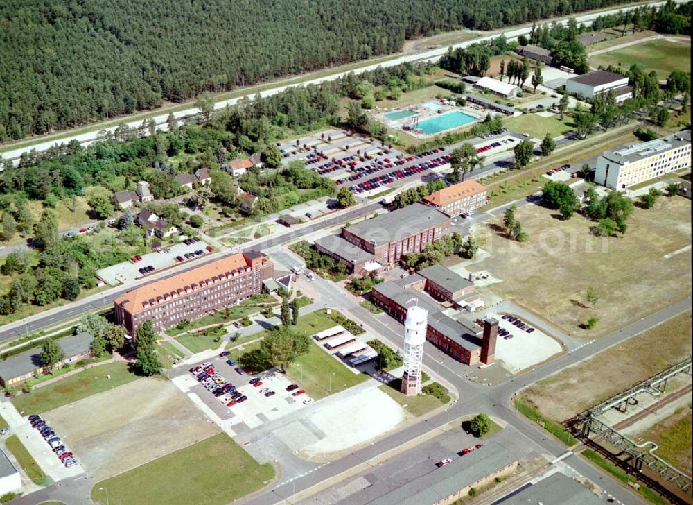 Schwarzheide / BRB from the bird's eye view: Werksgelände der BASF - Schwarzheide