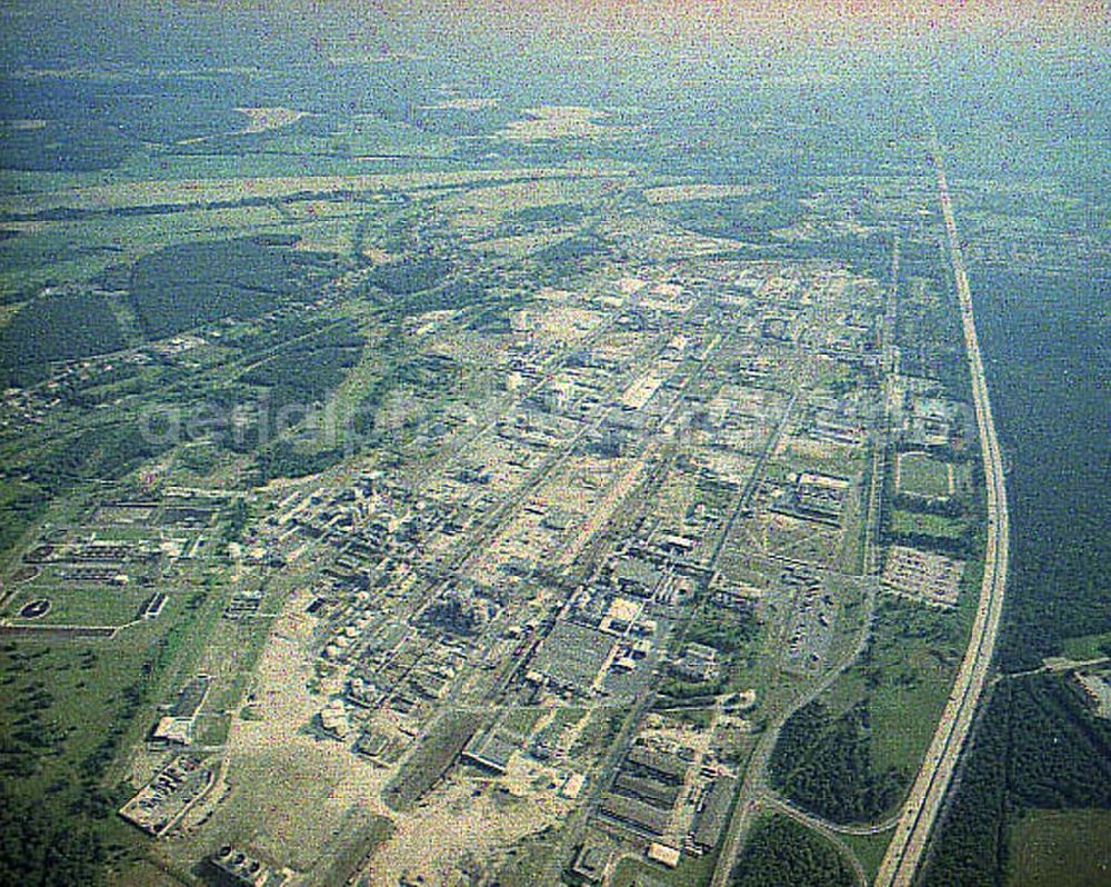 Aerial photograph Schwarzheide / Brandenburg - Werksgelände der BASF AG in Schwarzheide